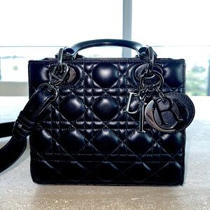 Black Lady Dior bag size small